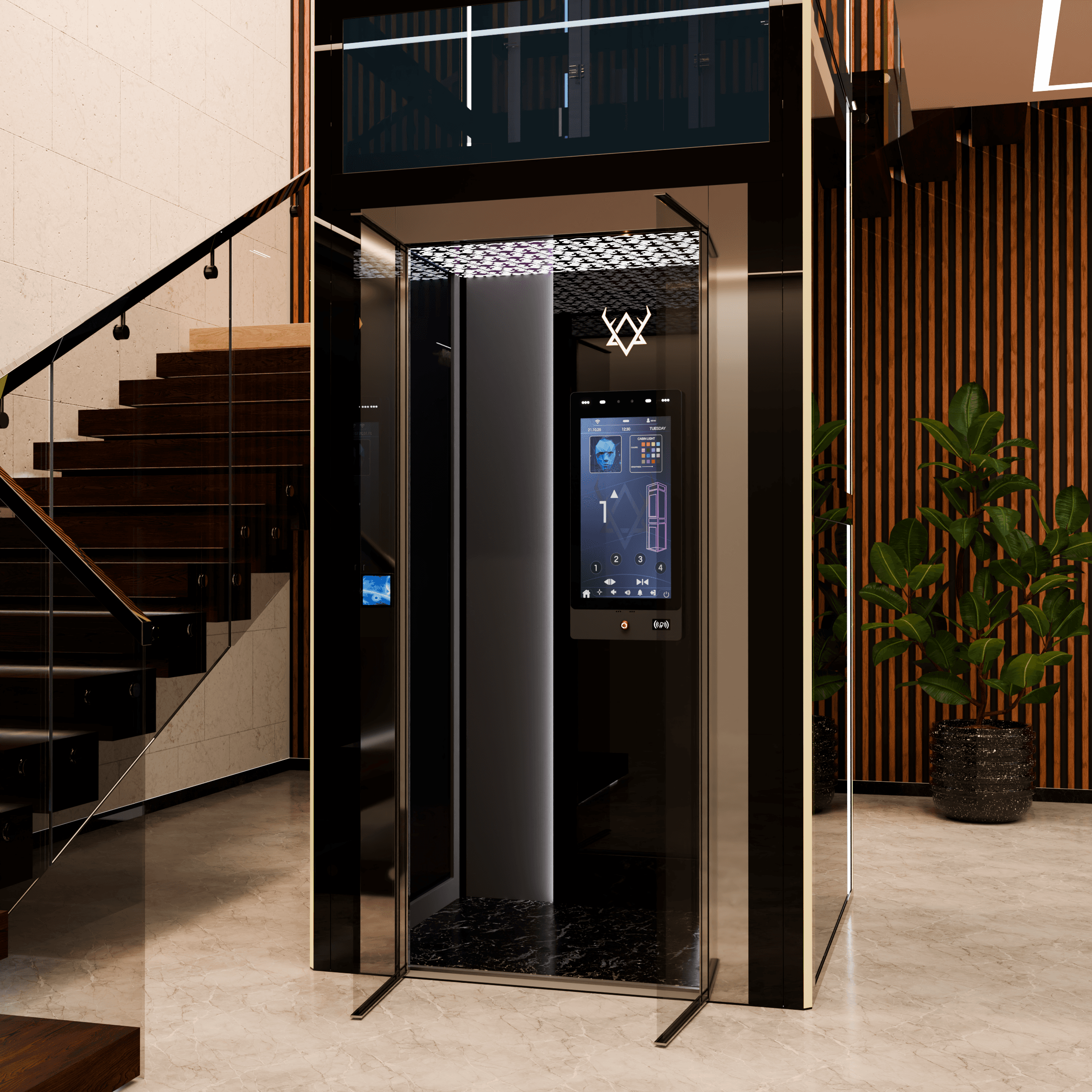 Luxury home elevator by Stag Elevators
